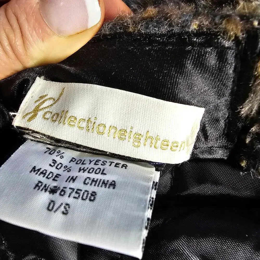 collectioneighteen Wool Blend Newsboy Cap Hat Size O/S